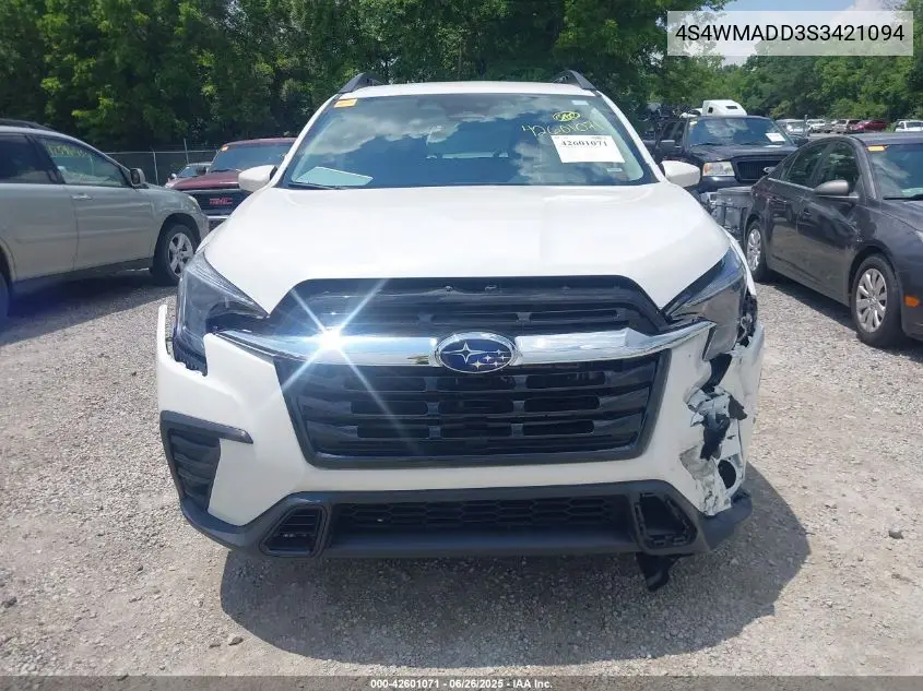 2025 Subaru Ascent Premium 7-Passenger VIN: 4S4WMADD3S3421094 Lot: 42601071