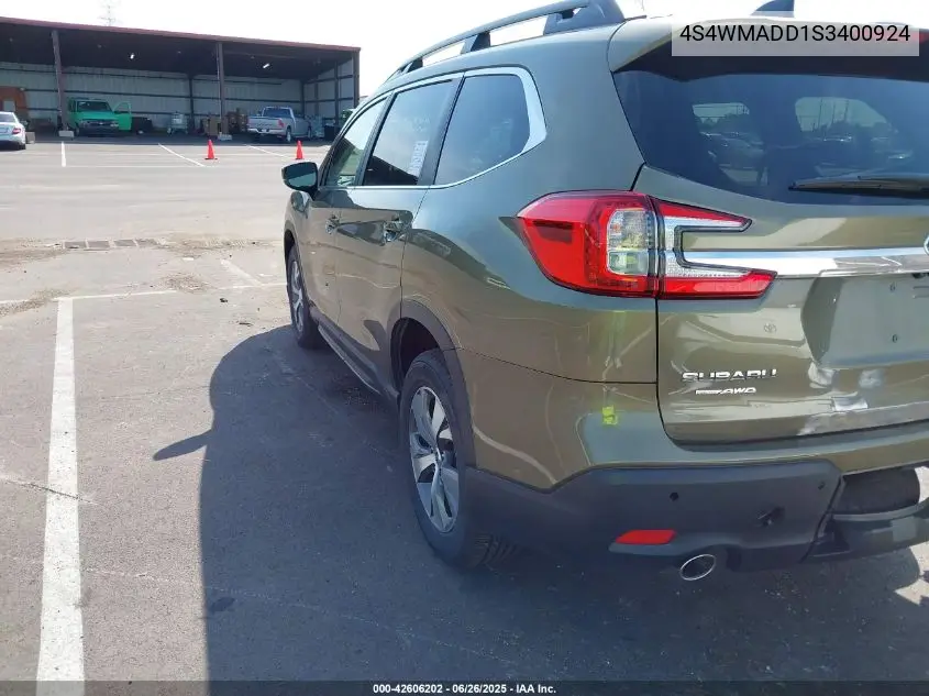2025 Subaru Ascent Premium 7-Passenger VIN: 4S4WMADD1S3400924 Lot: 42606202