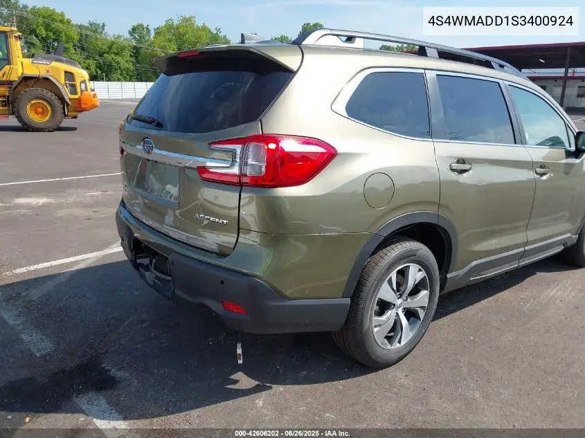 2025 Subaru Ascent Premium 7-Passenger VIN: 4S4WMADD1S3400924 Lot: 42606202