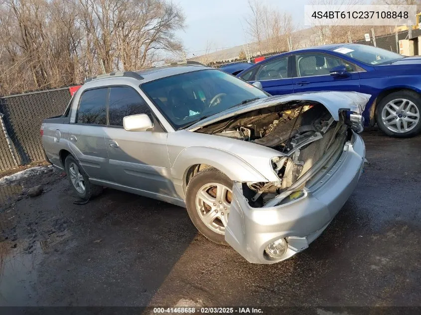 2003 Subaru Baja VIN: 4S4BT61C237108848 Lot: 41468658