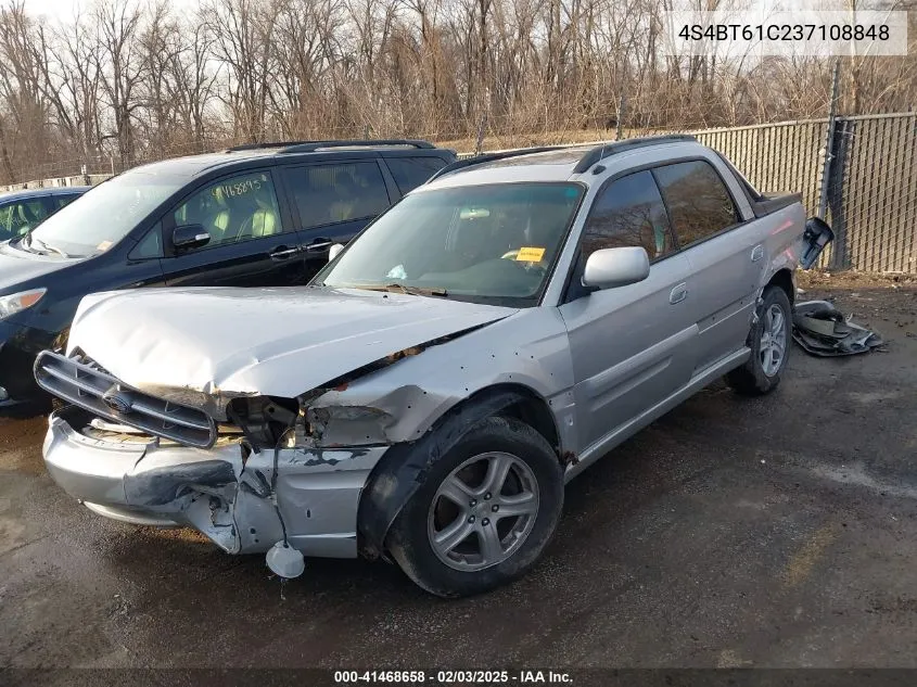 2003 Subaru Baja VIN: 4S4BT61C237108848 Lot: 41468658