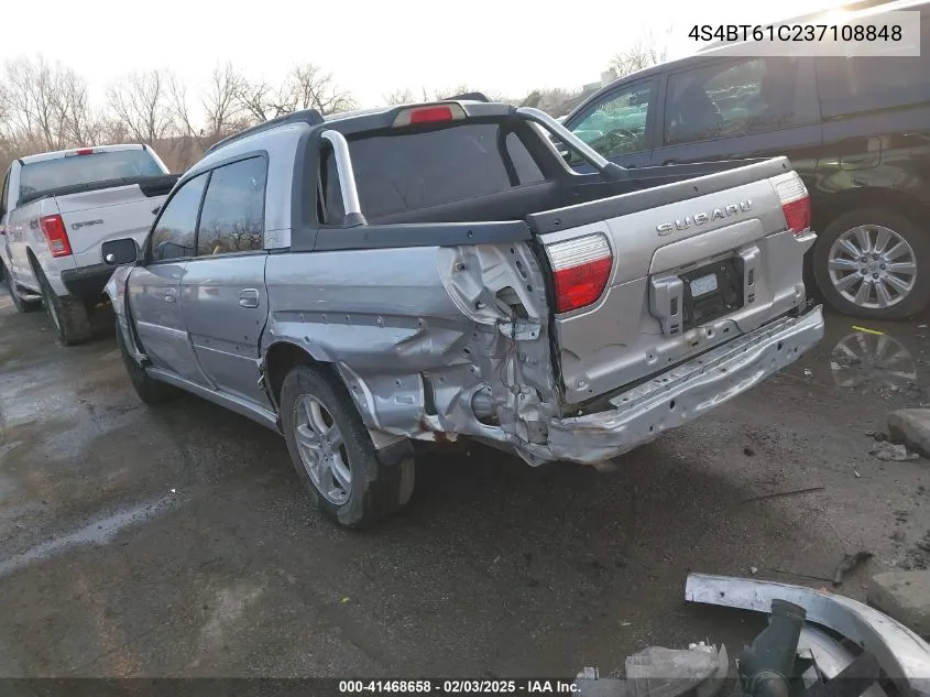 2003 Subaru Baja VIN: 4S4BT61C237108848 Lot: 41468658