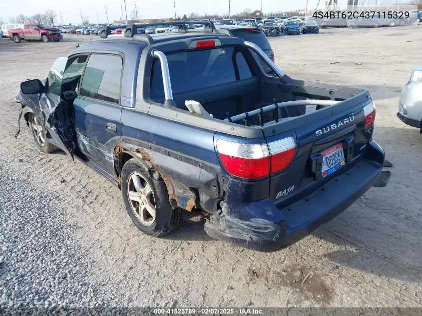 2003 Subaru Baja Sport VIN: 4S4BT62C437115329 Lot: 41525789