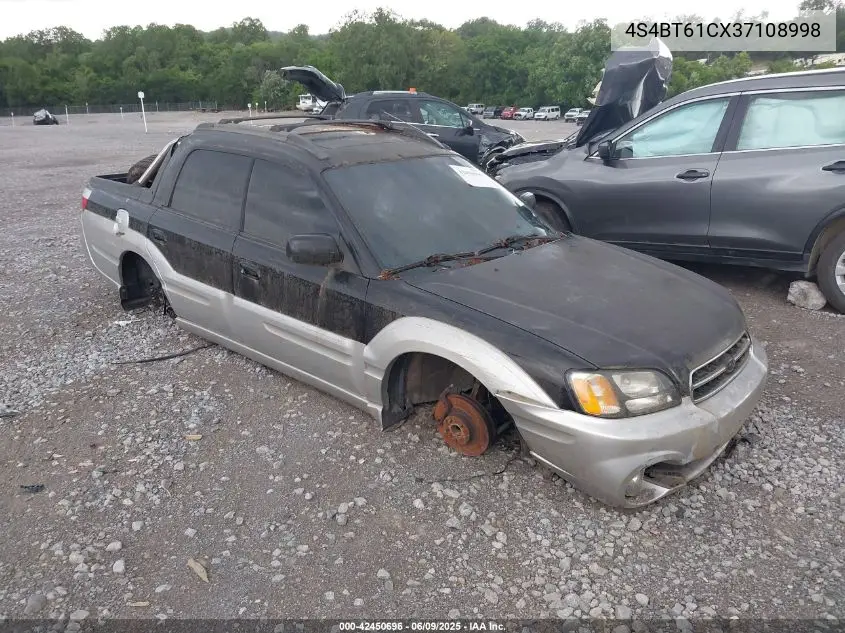 2003 Subaru Baja VIN: 4S4BT61CX37108998 Lot: 42450696
