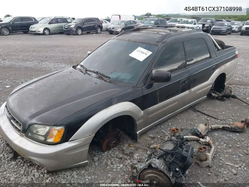2003 Subaru Baja VIN: 4S4BT61CX37108998 Lot: 42450696