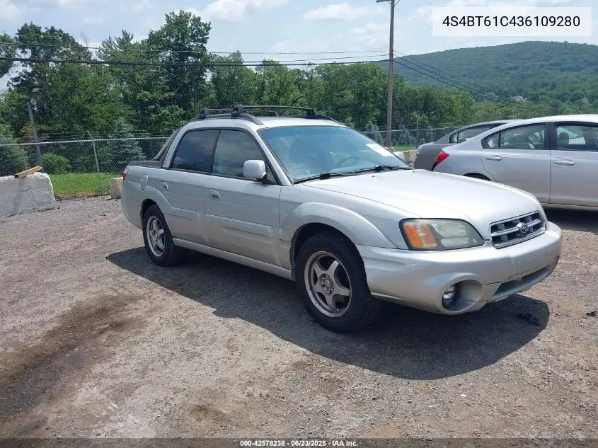 2003 Subaru Baja VIN: 4S4BT61C436109280 Lot: 42578238