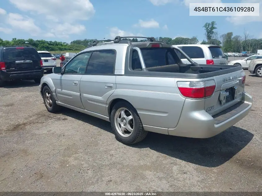 2003 Subaru Baja VIN: 4S4BT61C436109280 Lot: 42578238