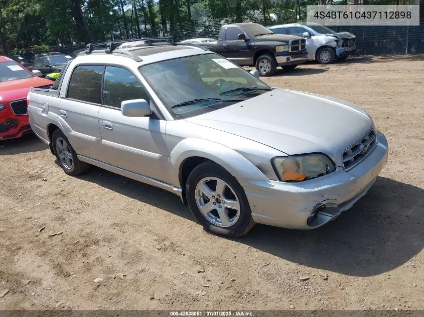 2003 Subaru Baja VIN: 4S4BT61C437112898 Lot: 42638051