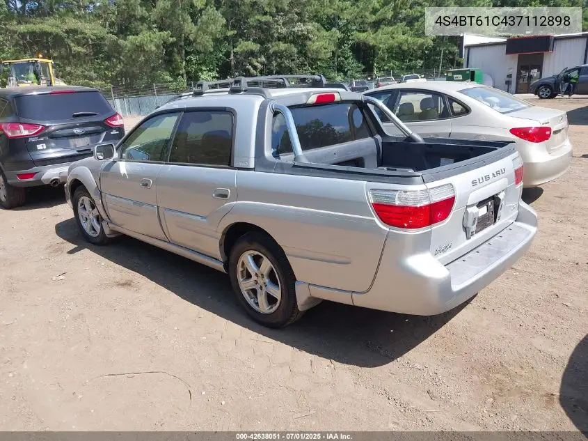 2003 Subaru Baja VIN: 4S4BT61C437112898 Lot: 42638051