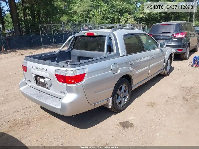 2003 Subaru Baja VIN: 4S4BT61C437112898 Lot: 42638051