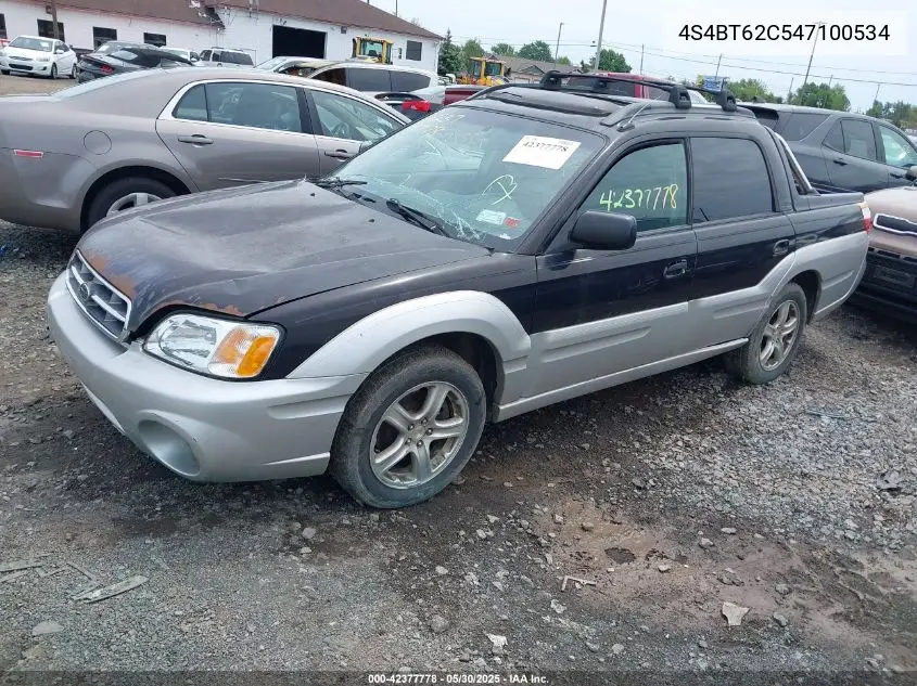 2004 Subaru Baja Sport VIN: 4S4BT62C547100534 Lot: 42377778