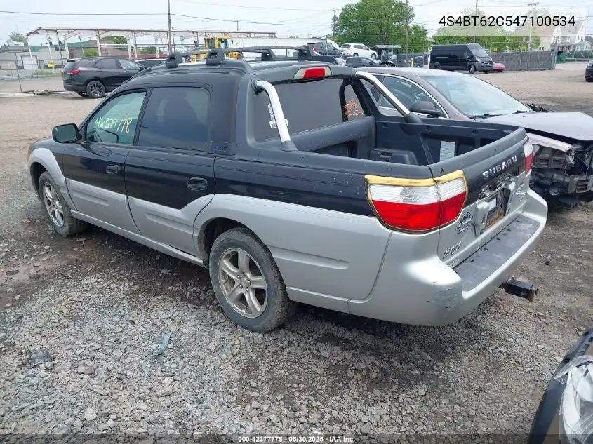 2004 Subaru Baja Sport VIN: 4S4BT62C547100534 Lot: 42377778