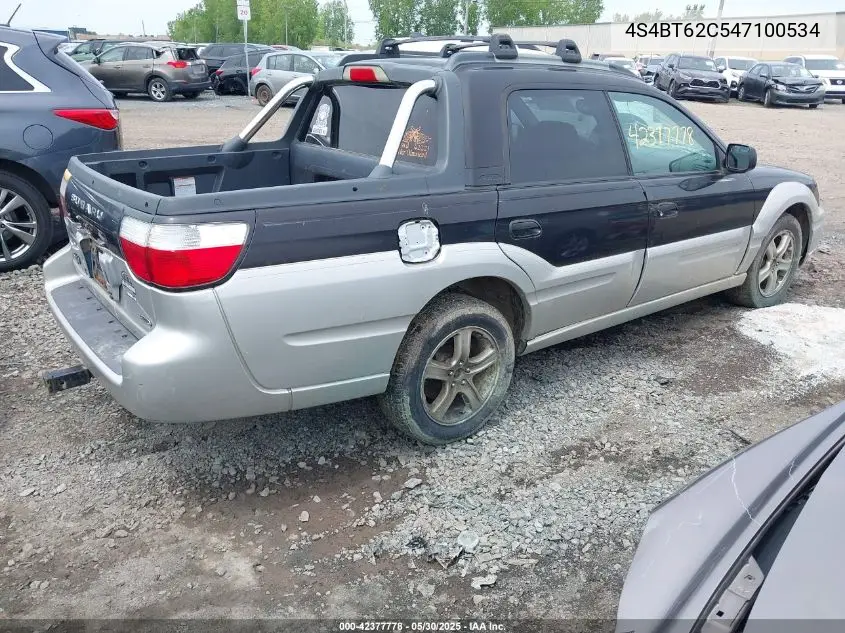 2004 Subaru Baja Sport VIN: 4S4BT62C547100534 Lot: 42377778
