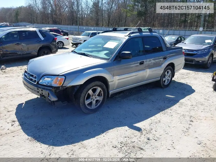 2005 Subaru Baja Sport VIN: 4S4BT62C157104145 Lot: 41617709