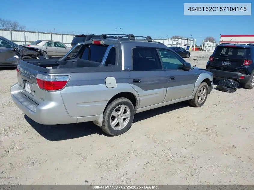 2005 Subaru Baja Sport VIN: 4S4BT62C157104145 Lot: 41617709