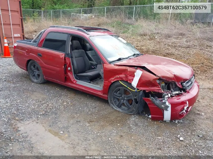 2005 Subaru Baja Sport VIN: 4S4BT62C357100579 Lot: 41790221