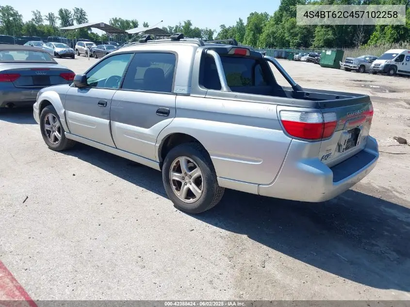 2005 Subaru Baja Sport VIN: 4S4BT62C457102258 Lot: 42388424