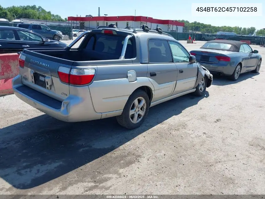 2005 Subaru Baja Sport VIN: 4S4BT62C457102258 Lot: 42388424