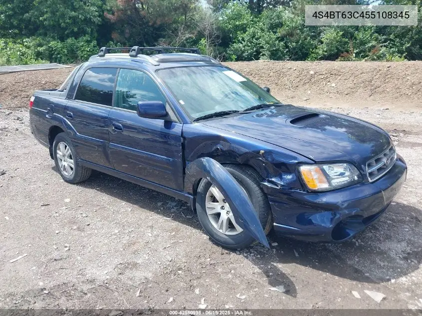 2005 Subaru Baja Turbo VIN: 4S4BT63C455108345 Lot: 42560998