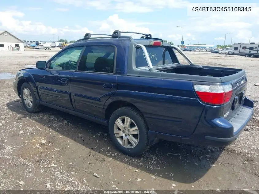 2005 Subaru Baja Turbo VIN: 4S4BT63C455108345 Lot: 42560998