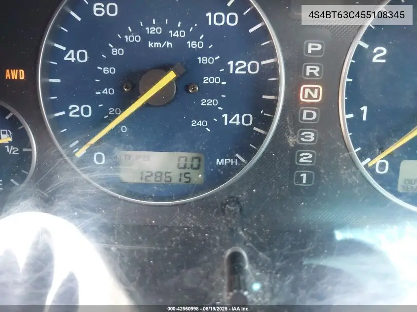 2005 Subaru Baja Turbo VIN: 4S4BT63C455108345 Lot: 42560998