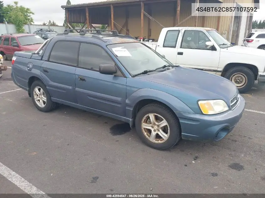2005 Subaru Baja Sport VIN: 4S4BT62C857107592 Lot: 42594547