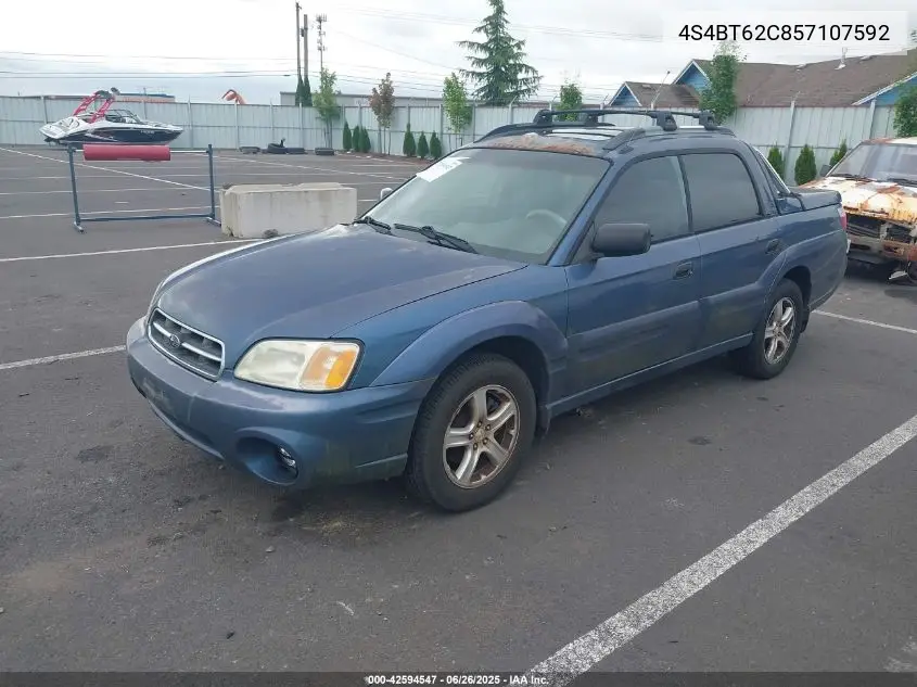 2005 Subaru Baja Sport VIN: 4S4BT62C857107592 Lot: 42594547