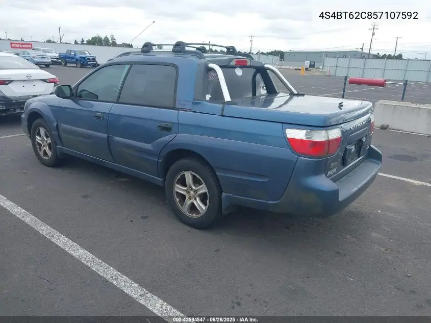 2005 Subaru Baja Sport VIN: 4S4BT62C857107592 Lot: 42594547