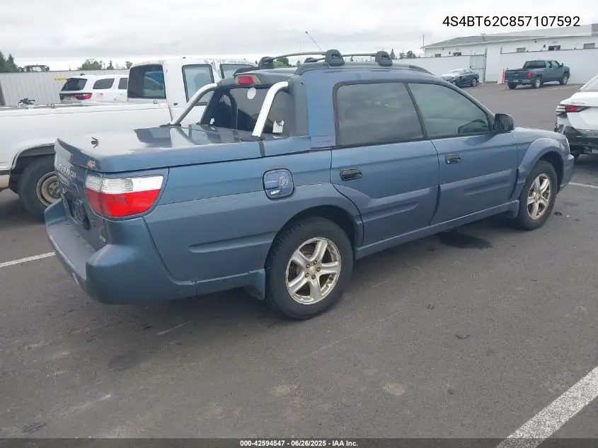 2005 Subaru Baja Sport VIN: 4S4BT62C857107592 Lot: 42594547