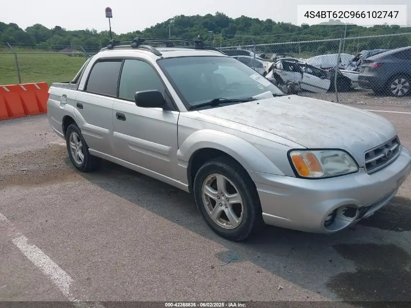 2006 Subaru Baja Sport VIN: 4S4BT62C966102747 Lot: 42368836