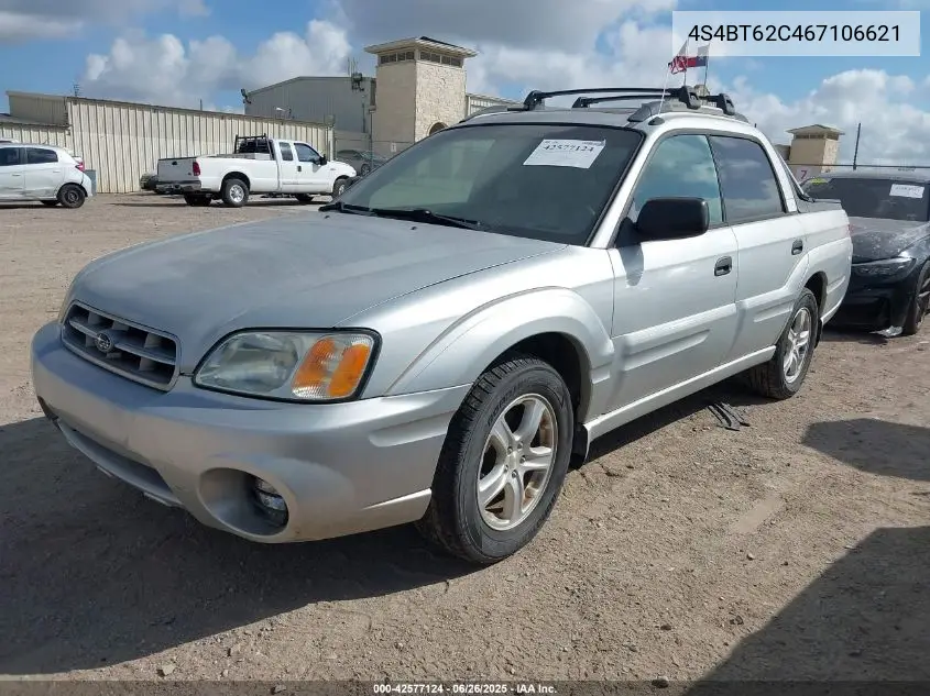 2006 Subaru Baja Sport VIN: 4S4BT62C467106621 Lot: 42577124