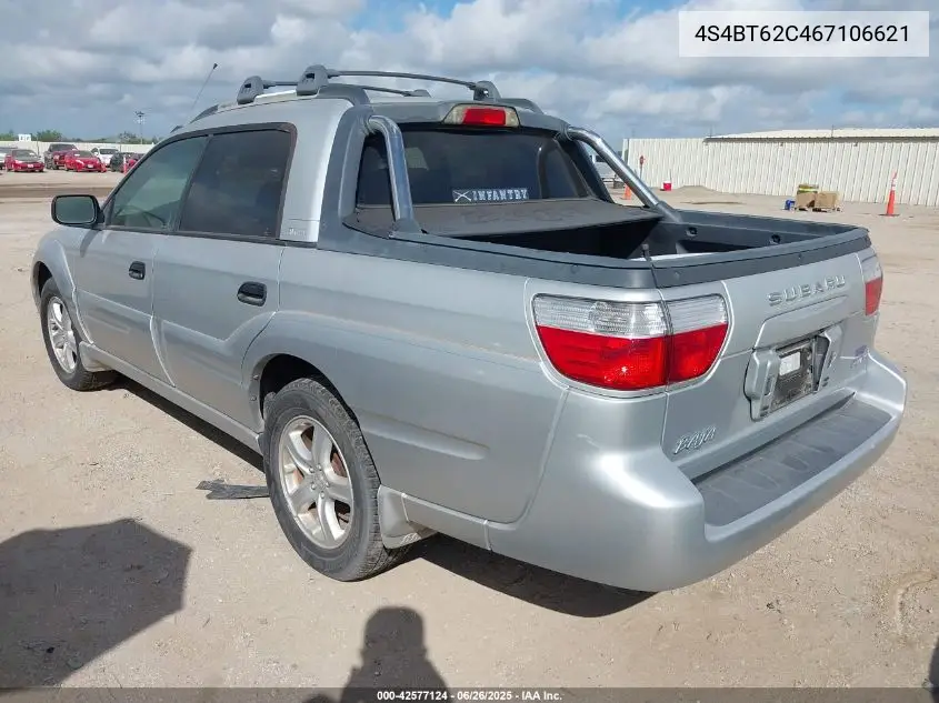 2006 Subaru Baja Sport VIN: 4S4BT62C467106621 Lot: 42577124