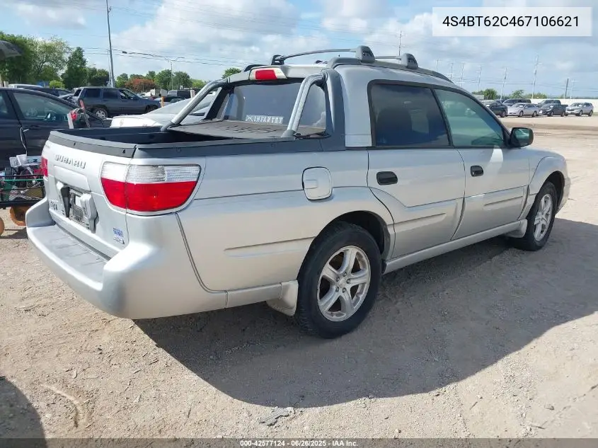 2006 Subaru Baja Sport VIN: 4S4BT62C467106621 Lot: 42577124