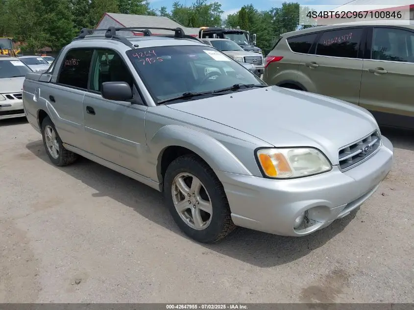 2006 Subaru Baja Sport VIN: 4S4BT62C967100846 Lot: 42647955