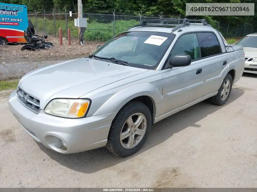 2006 Subaru Baja Sport VIN: 4S4BT62C967100846 Lot: 42647955