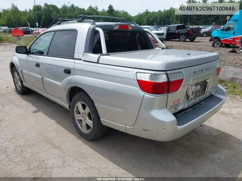 2006 Subaru Baja Sport VIN: 4S4BT62C967100846 Lot: 42647955