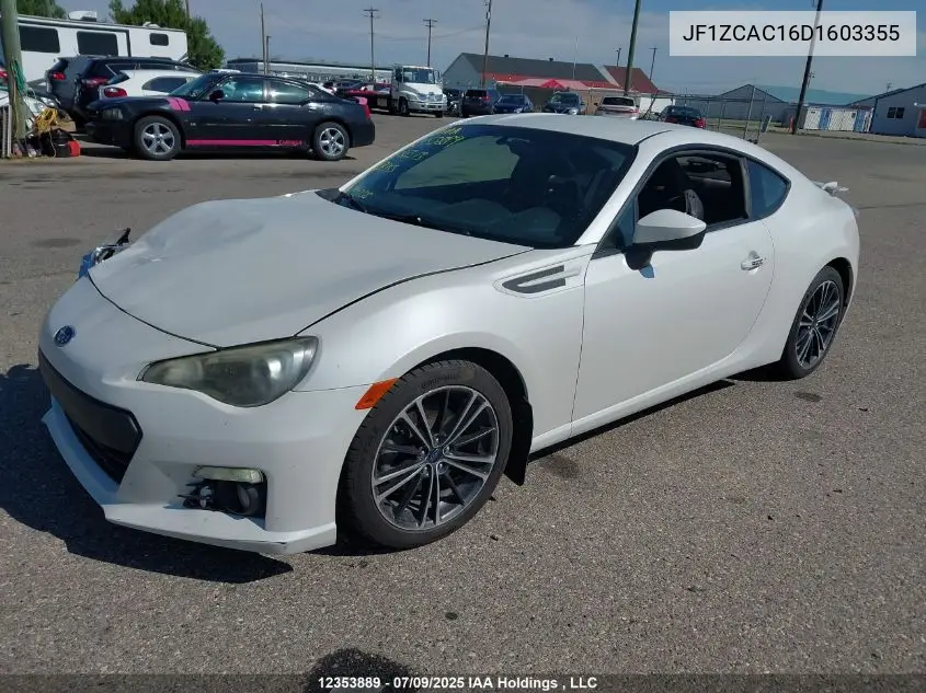 2013 Subaru Brz 2.0 Limited VIN: JF1ZCAC16D1603355 Lot: 12353889
