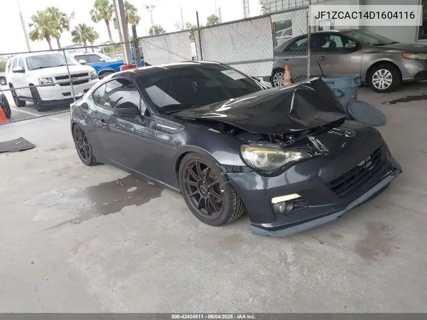 2013 Subaru Brz Limited VIN: JF1ZCAC14D1604116 Lot: 42404911