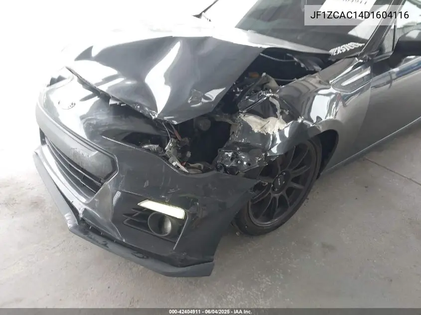 2013 Subaru Brz Limited VIN: JF1ZCAC14D1604116 Lot: 42404911
