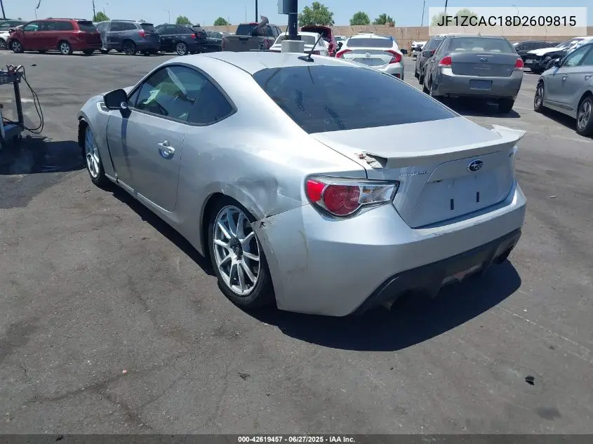 2013 Subaru Brz Limited VIN: JF1ZCAC18D2609815 Lot: 42619457
