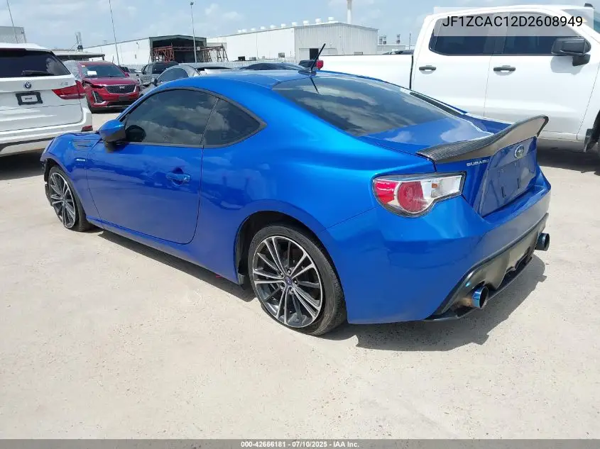 2013 Subaru Brz Limited VIN: JF1ZCAC12D2608949 Lot: 42666181