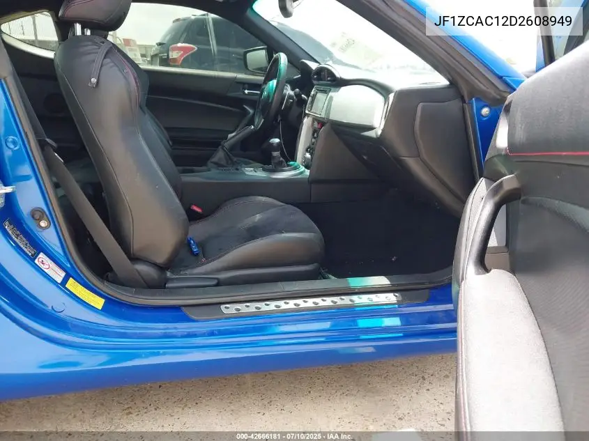 2013 Subaru Brz Limited VIN: JF1ZCAC12D2608949 Lot: 42666181