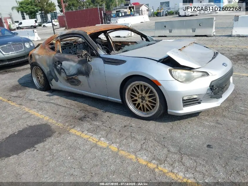 2013 Subaru Brz Premium VIN: JF1ZCAB11D2602268 Lot: 42726195