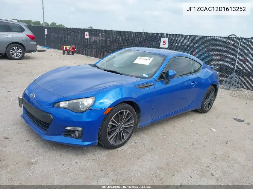 2013 Subaru Brz Limited VIN: JF1ZCAC12D1613252 Lot: 42749802