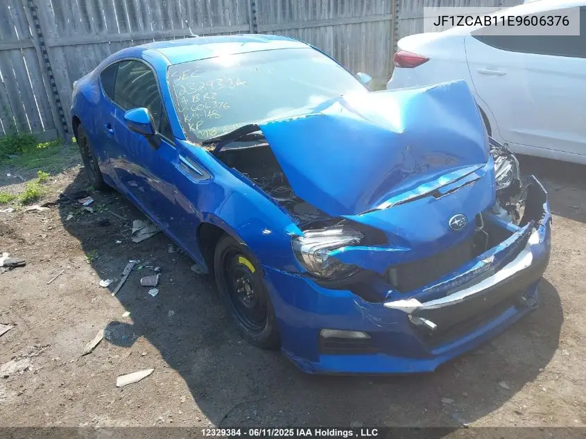 2014 Subaru Brz VIN: JF1ZCAB11E9606376 Lot: 12329384