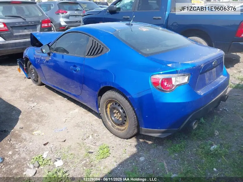 2014 Subaru Brz VIN: JF1ZCAB11E9606376 Lot: 12329384