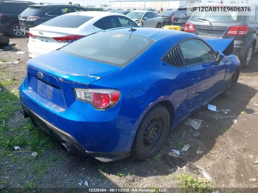 2014 Subaru Brz VIN: JF1ZCAB11E9606376 Lot: 12329384