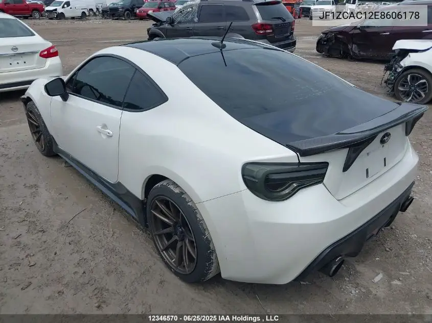 2014 Subaru Brz Sport-Tech VIN: JF1ZCAC12E8606178 Lot: 12346570