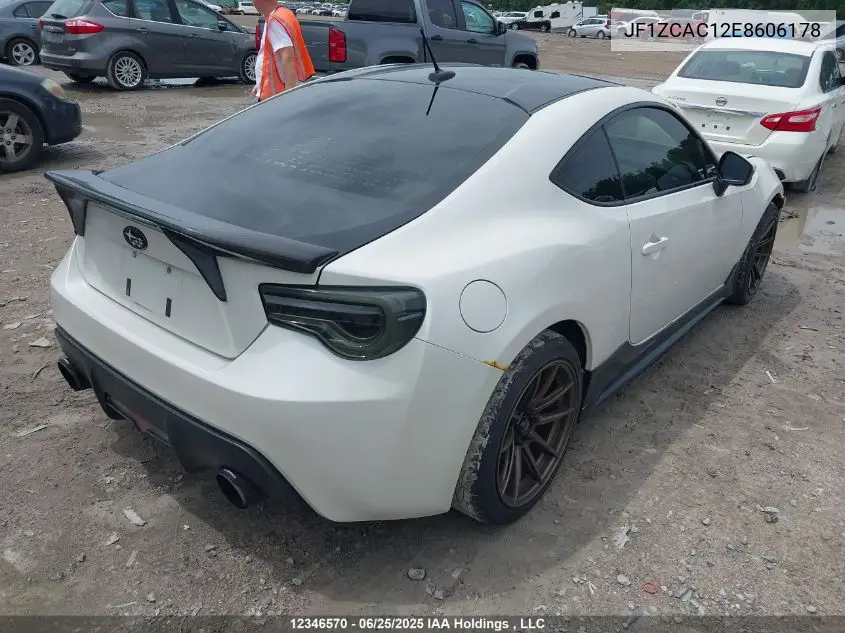2014 Subaru Brz Sport-Tech VIN: JF1ZCAC12E8606178 Lot: 12346570