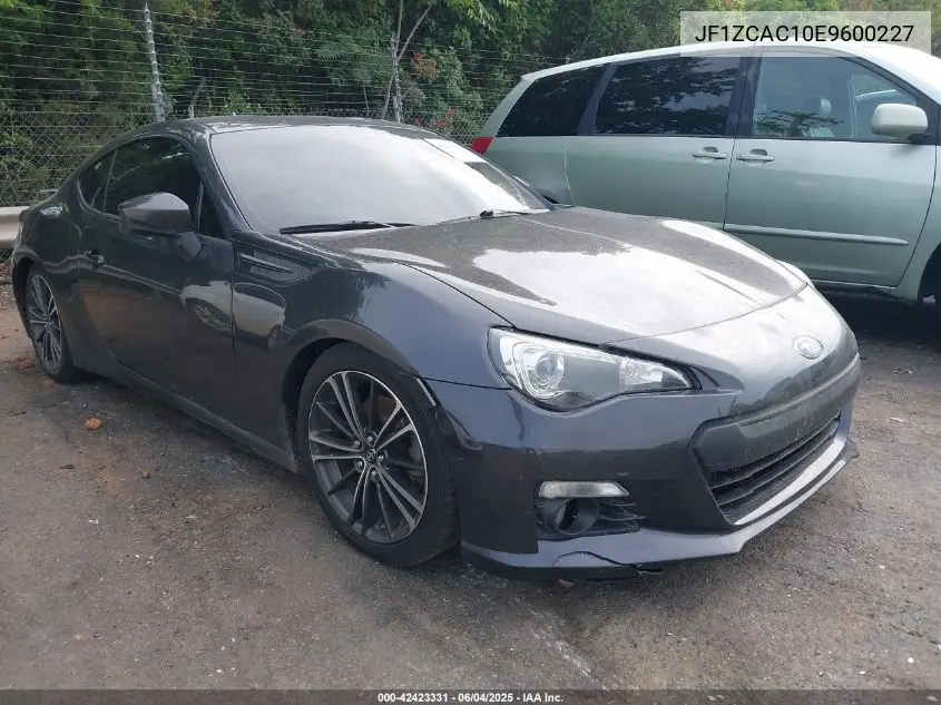 2014 Subaru Brz Limited VIN: JF1ZCAC10E9600227 Lot: 42423331